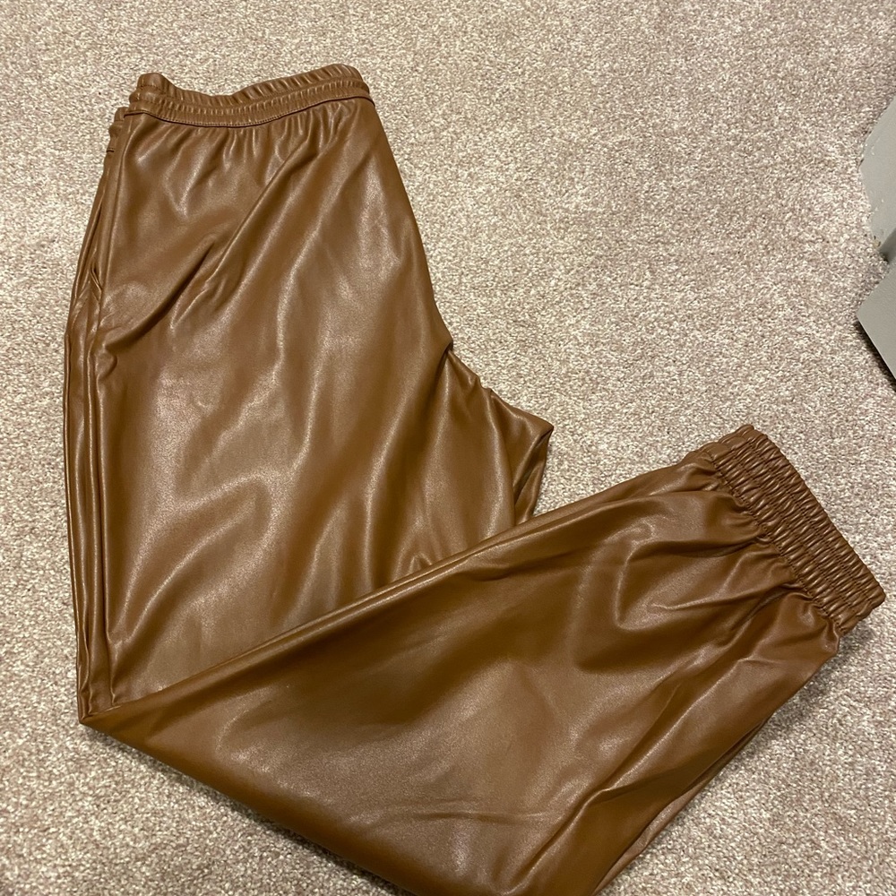 A New Day leather joggers